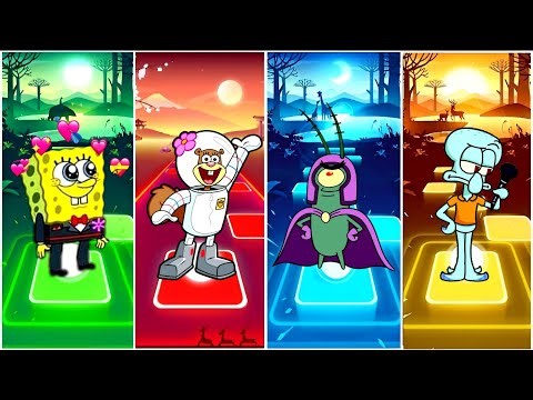Battle of Bikini Bottom | Spongebob VS Sandy Cheeks VS Plankton VS Squidward