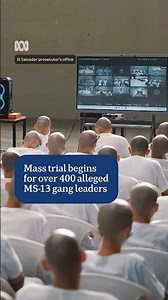 El Salvador court tries over 400 alleged gang leaders for 47,000 crimes | ABC NEWS