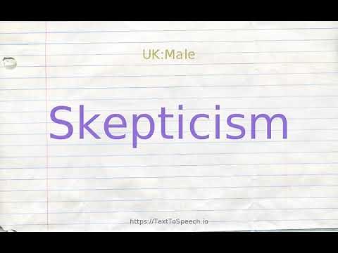 How to pronounce skepticism