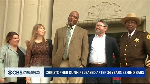 2.1K views · 35 reactions | "I was given an opportunity to live a life I was robbed of." 52-year-old Christopher Dunn was released from prison on Tuesday after spending 34 years behind bars for a murder he did not commit. In a CBS Mornings exclusive, Dunn spoke with Erin Moriarty to detail his legal battle. | CBS Evening News | Facebook
