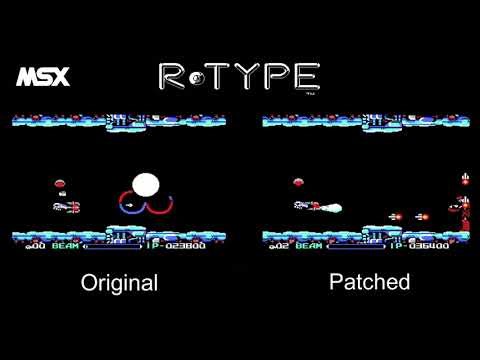 [MSX] R-TYPE : Smooth Scroll Patch