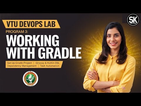 🔥 VTU DevOps Lab Program 3 | Gradle Tutorial 💻 | Build Scripts + Dependency Management 🚀