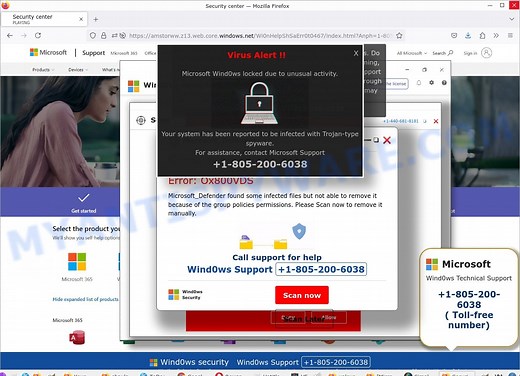 Microsoft Windows Locked Due To Unusual Activity Pop-Up Scam – Virus Removal steps