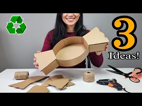 3 Creative Recycling Crafts ♻️ | Amazing DIY Ideas with Cardboard & Fabric