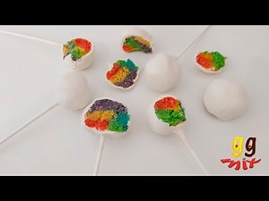 Rainbow Flavoured Rainbow Cake Pops & Truffles | ggmix