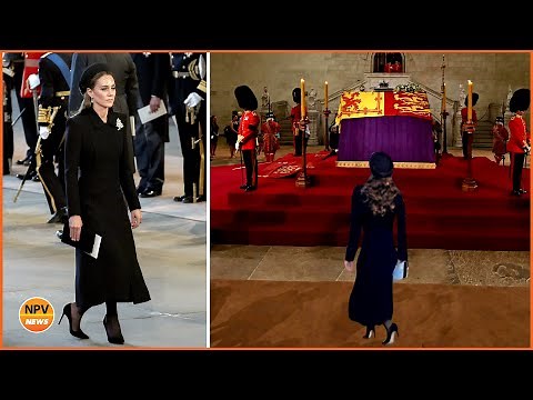 Heartbreaking Moment Kate Middleton "Curtsy" behind Queen's Coffin During Final Journey