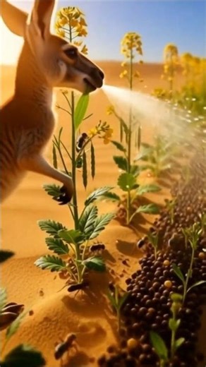 Kangaru saved the mustard seeds by pours neem leaf juice .😭ai cartoon #shorts #ai #ytshorts