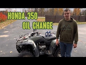 Oil Change On A Honda Rancher 350 Quad