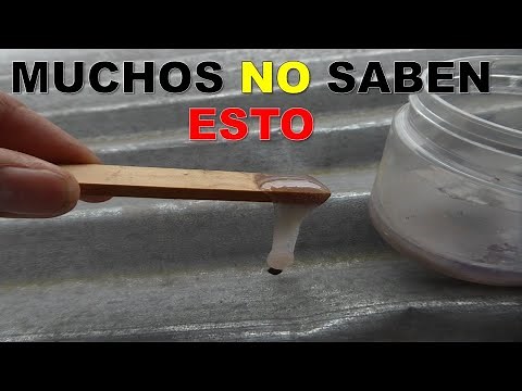 PEGAMENTO CASERO PARA TAPAR Y SELLAR AGUJEROS DE TECHOS
