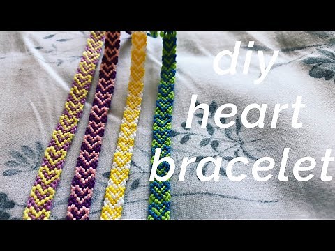 heart friendship bracelet tutorial! (intermediate)