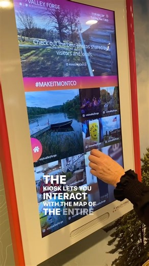 1.1K views · 18 reactions | ✨ Your next trip to Valley Forge & Montgomery County just got a whole lot cooler ✨ Now available at the Visitors Center at @valleyforgepark , our brand new kiosk gives you the power to build out the ultimate Montco explorer’s itinerary, so you can make your next adventure one to remember! #makeitmontco | Visit Valley Forge & Montco | Facebook