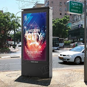 [Hot Item] P8 LED Outdoor Waterproof LED Advertising Billboard Scroller Ad Lightbox Scrolling Mupi