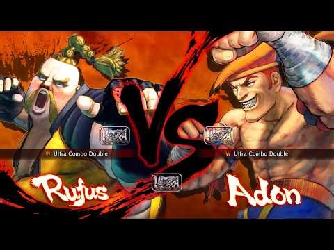 Rufus vs Adon (Hardest AI) - Ultra Street Fighter IV