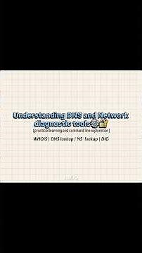 DNS explained, practically | network, diagnostic tools, and commands of NS lookup / Dig / ￼whois