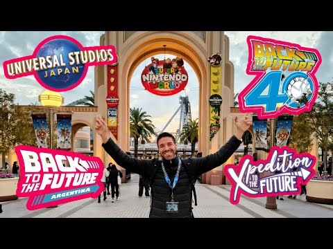 "UNIVERSAL STUDIOS OSAKA" BACK TO THE FUTURE "40TH ANNIVERSARY" NIKO AND... MERCHANDISE JAPAN🇯🇵😎🌍🕰️