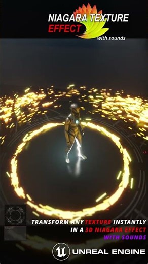 17 Niagara Magic effect created with a texture in Unreal Engine