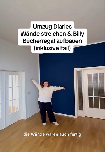 Umzugs Diaries: Wände Streichen und Billy Regal Aufbau