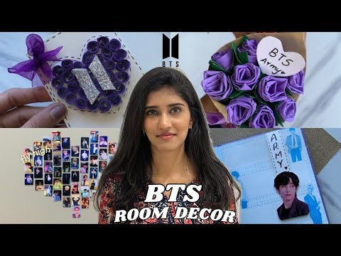 BTS Room decor 💜 / crafts / K-pop / room decor / bts army / bts diy / save money