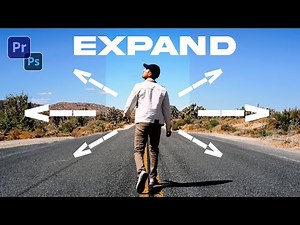 How to turn a vertical video WIDESCREEN with Generative AI Fill #premierepro #adobe #photoshop