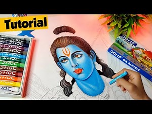 Ram ji drawing | Oil Pastel Drawing