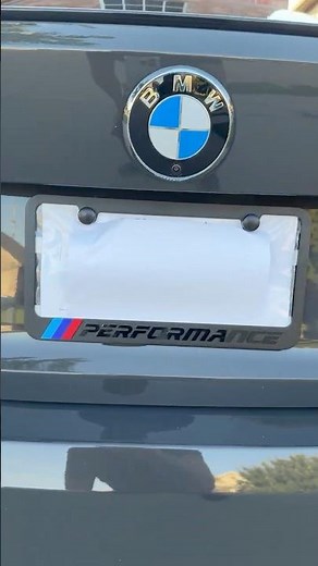 M Performance License Plate frame quick look and reviw