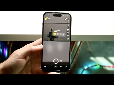 How To Take Photo From Front & Back At Same Time On Snapchat!