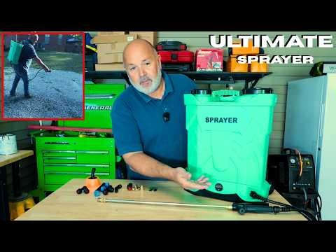 Battery Sprayer! 21V Backpack Sprayer Review (100 PSI Power)