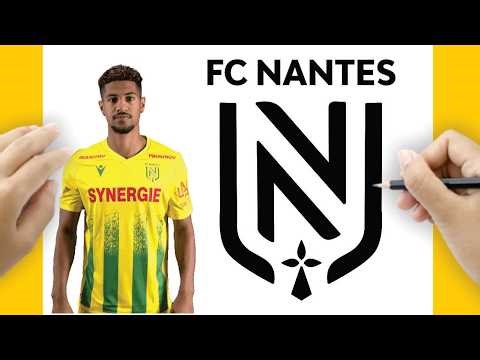 How to Draw the FC Nantes Logo | Interlocking NY Crest Tutorial