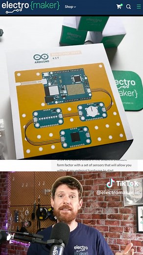 “The Arduino Plug and Make kit is among the best ways to get started with maker and DIY electronics coding projects. No soldering required, a bunch of useful included modules, and fantastic free learning resources!” Watch @Electromaker dive into our new newest kit! #arduino #plugandmakekit #arduinokit #arduinoprojects #arduinoproject #internetofthings #iot #gaming #gamecontroller #electronics #diyelectronics