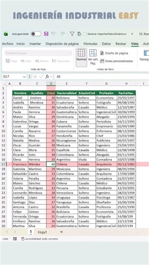 171K views · 2.3K reactions | EXCEL: Como activar la CELDA de ENFOQUE, que con solo seleccionar una celda se marque la fila y la columna completamente. Un super tip de Excel  | Excel Expertos | Facebook