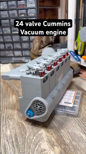 24 valve Cummins engine ￼Lego / 3d printed