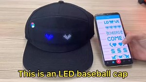 Smart LED Baseball Caps with App Control