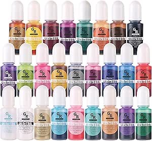 Alcohol Ink Set -26 Colors Alcohol Based Ink for Resin Art
