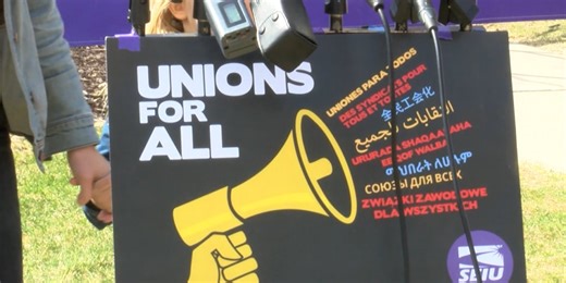 SEIU celebrates new contract agreement with press conference