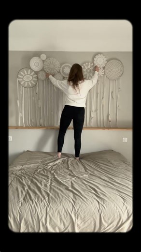 Tête de lit fait maison! 🤍🤎 #faitmain #diy #deco