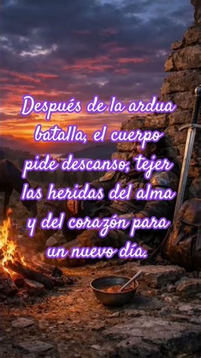 El guerrero debe de descansar como usted. Henorabuena por su labor.
