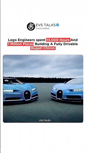 🏎️ LEGO Engineers Built a Real Bugatti Chiron with 1 Million Pieces! 🧱🔥