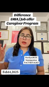 91K views · 542 reactions | Difference LMIA / Job offer Caregiver Program | Norilyn Sarma | Facebook