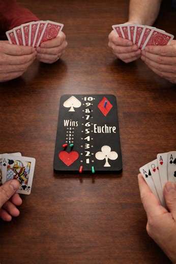 Euchre Score Board – CNC Carved PVC Card Game Keeper – Family Game Night Essential - Etsy