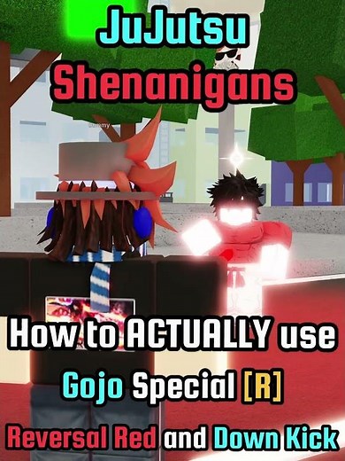 JJS How to Use Gojo Special (R) #jjs #roblox #jujutsukaisen #roblox #jujutsushenanigans