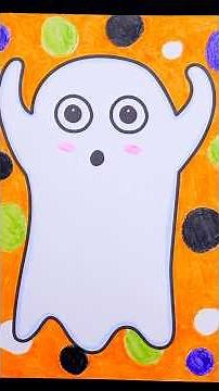 Coloring a Ghost 👻 #halloween #coloring #art #crayola #coloringpages #drawing #crayons #spooky