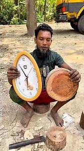 You Won’t Believe This Wall Clock is Made from Just One Piece of Wood!😱