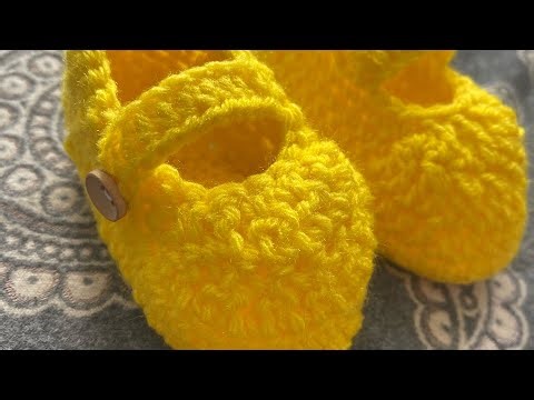Crochet Baby Booties Tutorial 👣 Part 2/3 | Easy Step-by-Step Guide for Beginners