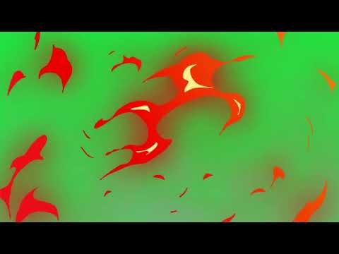 Fire Transition - Green Screen Animation #capcut #greenscreen