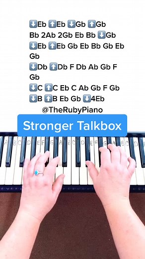 How To Play The Stronger Phone Talkbox Challenge On Piano #piano #stronger #talkbox