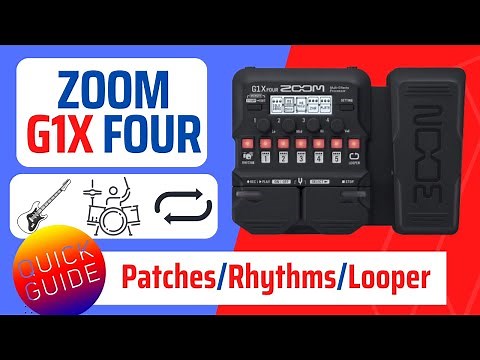 Zoom G1X Four - Patches, drum rhythms and looper - FREE demo!!!