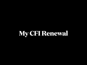 I Have to Renew my CFI