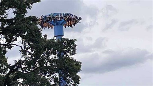 Crews rescue 28 people trapped upside down high on Oregon amusement park ride