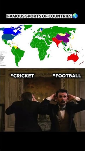Famous sports of countries 🌏 #Sports #cricket #football #shorts