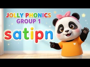 Jolly Phonics Group 1 | S, A, T, I, P, N | Learn Letter Sounds for Kids